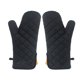 thumbnail image 1 of Dos pares de guantes protectores para barbacoa - Guante de algodón y poliéster, negro 38*18cm TUNC Sencillez, 1 of 4
