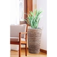 thumbnail image 7 of Banana Rope Wicker Indoor Planter Pot with Metal Pot Insert, Large, 7 of 7