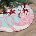 thumbnail image 3 of FMSHPON CuteFlamingos Xmas Christmas Tree Skirt Stand Mat for Holiday Party Decoration Indoor Outdoor 48 inches, 3 of 3
