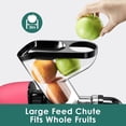 thumbnail image 2 of Fretta Slow Juicers, Cold Pressed Juicer Machine with 3-inch Large Feeding Chute,Masticating Juicer Machines Vegetable and Fruit,BPA Free, Powerfull 200w Motor(Pink), 2 of 7