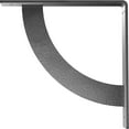thumbnail image 4 of Ekena Millwork 2"W x 12"D x 12"H Bulwark Steel Bracket, Hammered Silver, 4 of 11
