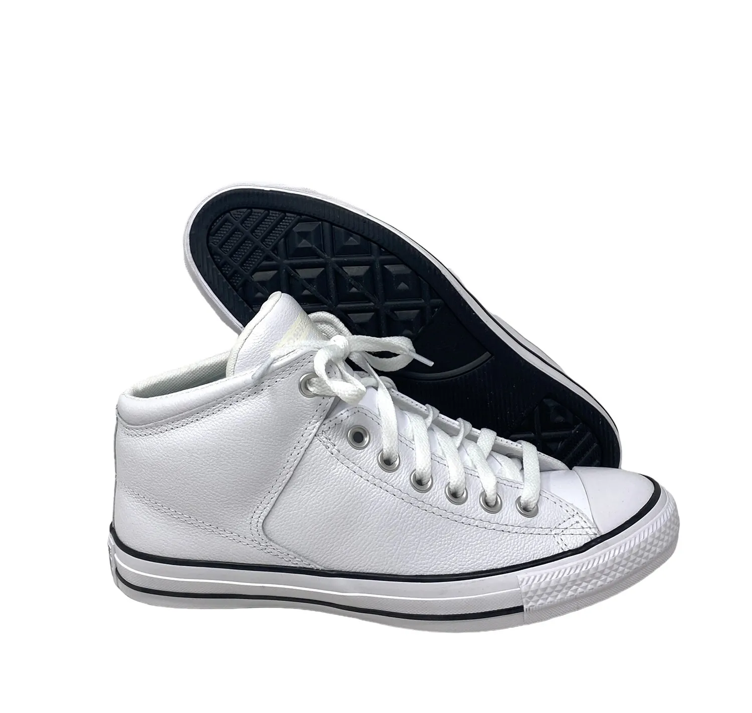 Converse High Top Sneaker 9.5 Women/7.5 Men White/Black