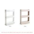 thumbnail image 4 of Amdohai Narrow Sliding Storage Organizer Rack 3-Storey Slimline Storage Cart, 4 of 7