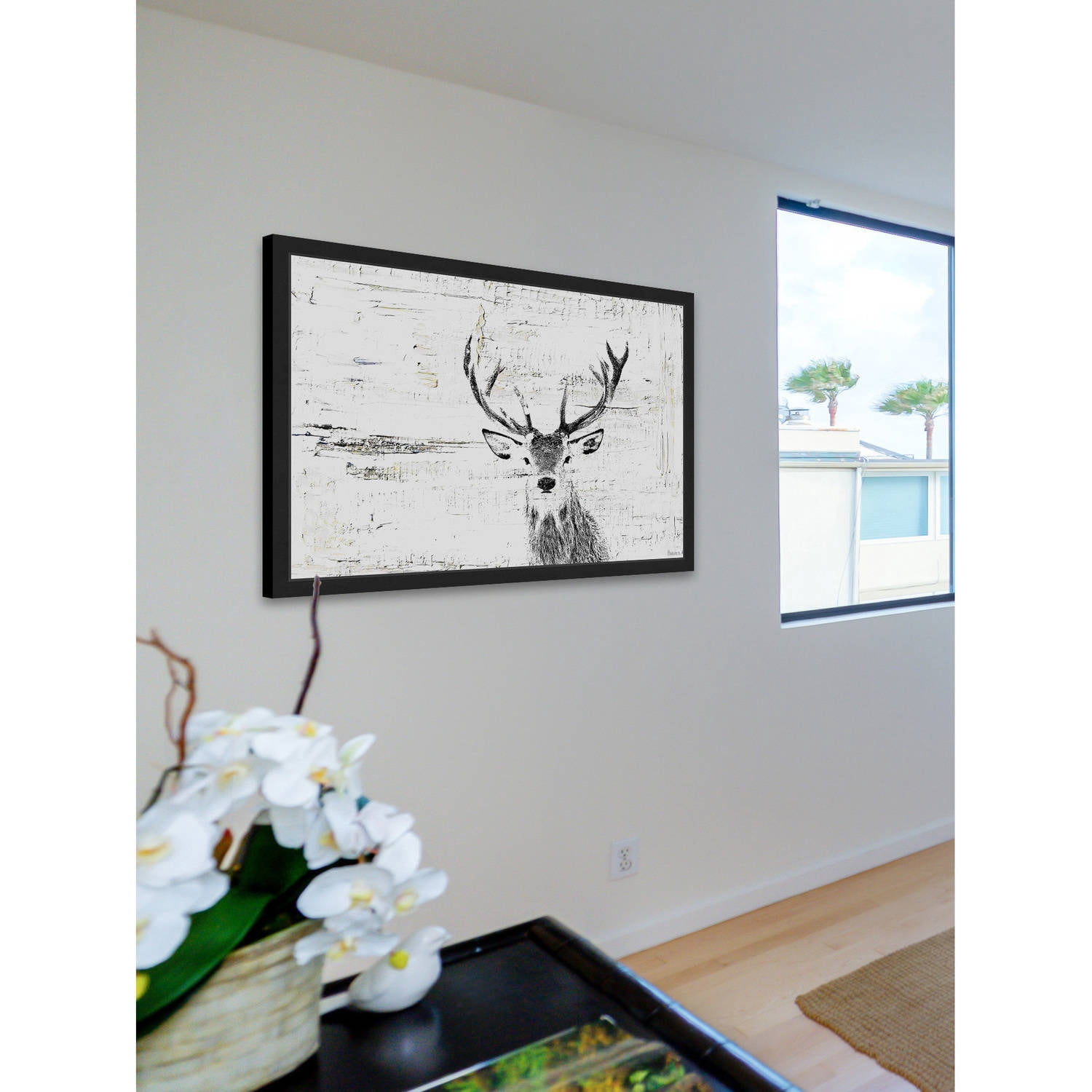 Parvez Taj "Inquisitive Deer" Framed Painting Print