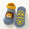 thumbnail image 2 of kpoplk Baby Winter Socks Baby Cotton Crew Cute Anti Slip Animal Socks Cloud Knitting Toddler Boy Socks(Blue), 2 of 3