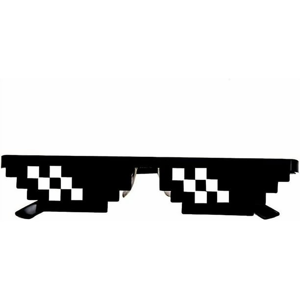 Premium Quality Funny Toy For Kids, Thug Life Glasses 8 Bit Pixel Deal With It Sunglasses Unisex Sunglasses Toy B-