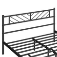 thumbnail image 2 of Topeakmart Full Size Metal Platform Bed Frame with Headboard and Footboard, Black, 2 of 8