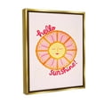 thumbnail image 4 of Stupell Industries Geometric Hello Sunshine Landscape Painting Gold Floater Framed Canvas Art Print Wall Art, 25 x 31, 4 of 10