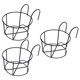 thumbnail image 1 of Milisten 3Ud Maceteros Colgantes Negros Para Con Soporte Resistente Para Plantas, 1 of 8