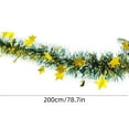 thumbnail image 3 of Tyidzon Artificial Christmas Tree Garland, Glitter Stars Xmas Tree Decorations Tinsel Garland for Stairs Fireplace Holiday Party Xmas Decor 7FT, 3 of 6