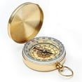 thumbnail image 1 of Dragon Eight Clamshell Compass Camping Gear Survival Gear Waterproof Luminous Compass(2pcs,gold) Riilq, 1 of 4