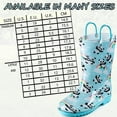 thumbnail image 6 of Puddle Play Waterproof Aqua Panda PVC Rain Boots Easy-On Handles - Size 9 Toddler - Blue, 6 of 6