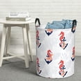thumbnail image 6 of Sikiie Sea Horse And Corals1 Print Round Dirty Clothes Basket, Waterproof Standing Foldable Storage Basket, for Laundry Room, Bedroom, Bathroom Storage-Medium, 6 of 6