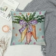 thumbnail image 2 of HENGT  Easter Pillow Cover Colorful Carrots Polka Dots Decorations Holiday Farmhouse Spring Pillow Case for Home Sofa Couch Decor, 2 of 5