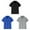 Black 1PCS & Blue 1PCS & Grey 1PCS, variant on XEGLSBU 3 Pack T-Shirts for Boys Solid Short Sleeve T Shirt Kids Casual Button Front Summer T-Shirts Tops Tees Size M
