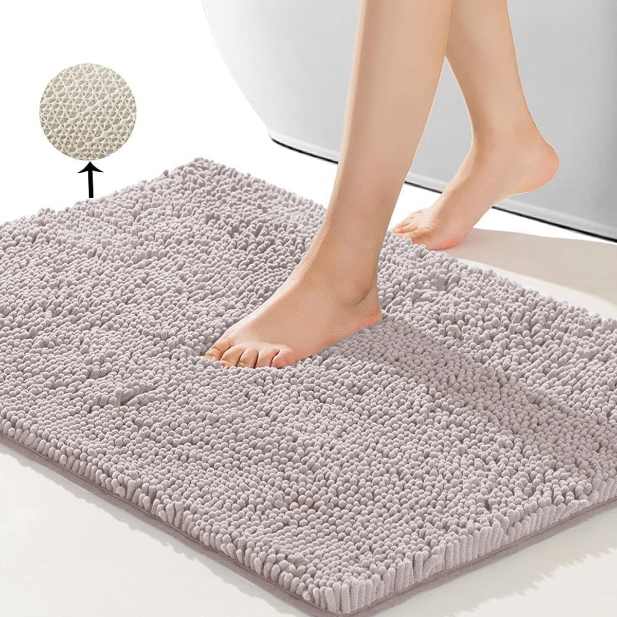 Non-slip Absorbent Soft Bath Bathroom Bedroom Floor Shower Feet Mat Rug 
