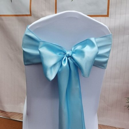 

UMMH 1pcs 17*275cm Red/Blue/Yellow/Purple Satin Bow Tie Ribbon Band Chair Cover Sash Hotel Banquet Wedding Party Decoration