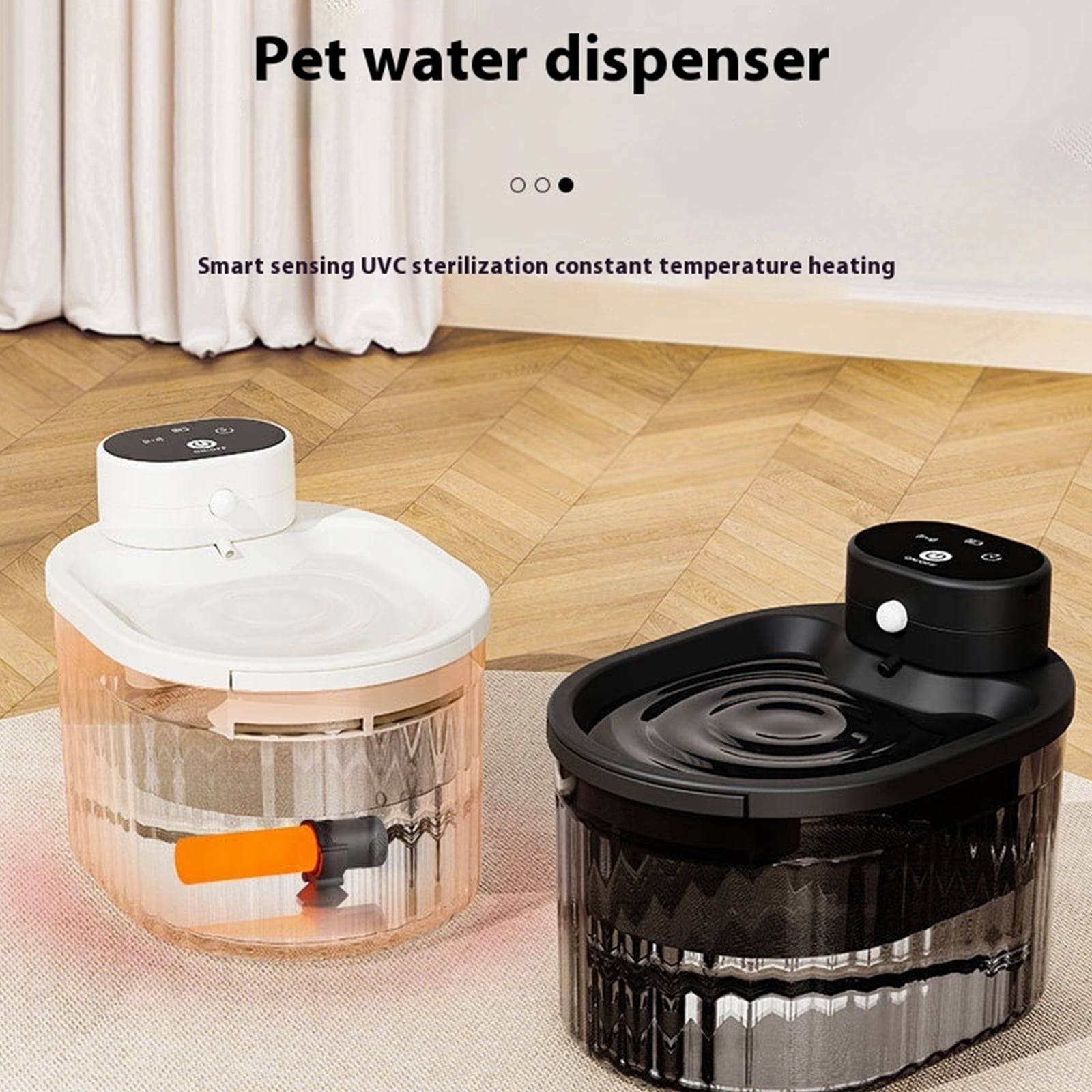 Automatic Pet Water Fountain Drinking Dispenser with Circulating for and Small Dogs Multiple