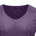 thumbnail image 5 of Womens Blouse,Womens Casual O-Neck Loose Soft Cap Sleeve Solid Color T-Shirt Blouse Tops, 5 of 5