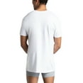 Fruit of the Loom Men's Short Sleeve White V Neck Undershirts, 3 Pack