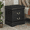 Black, variant on Solid Rubberwood Nightstand, No Assembly Required End Table with 2 Drawers & Metal Handles, Vintage Accent Table for Bedroom, Living Room, Cherry