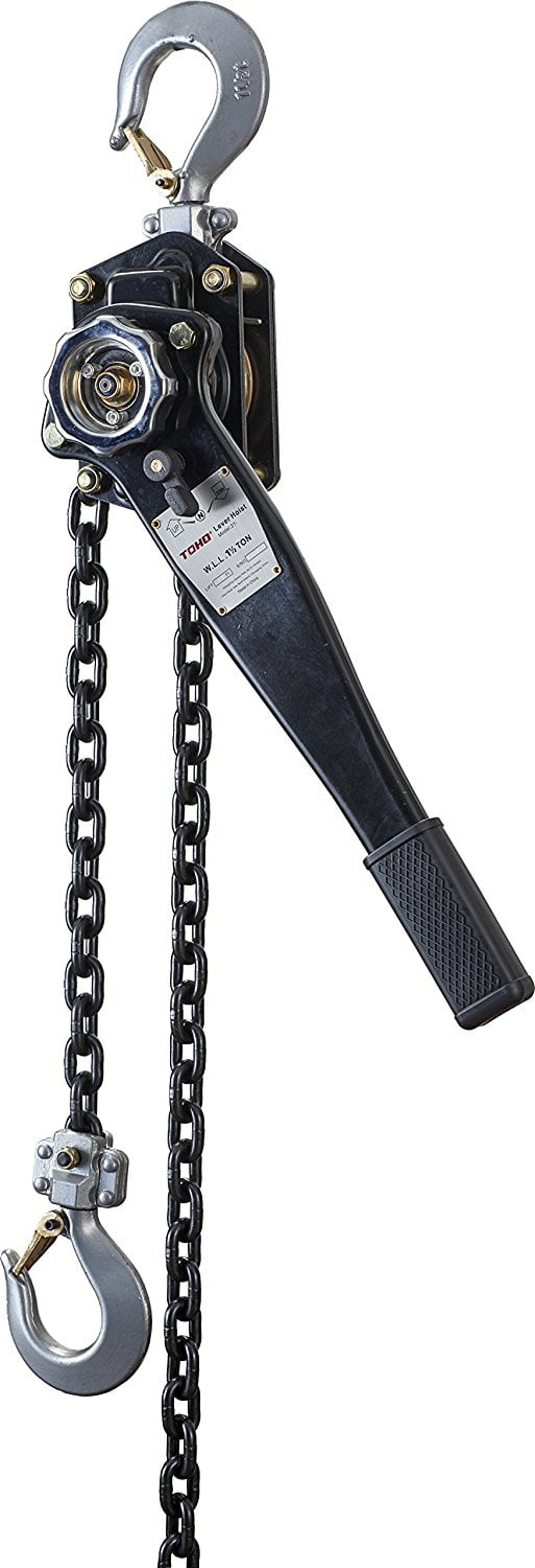 3Ton 10FT Ratcheting Lever Block Chain Hoist Puller Pulley Heavy Duty Tool 