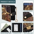thumbnail image 5 of Small Wallet For Women Bifold Leather Pocket Coin Credit Card Holder With RFID Blocking Golden Armor Angel, 5 of 6
