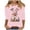 Pink, variant on Womens Tops 2024 Funny Christmas Long Sleeve Shirts Crew Neck Dressy Tshirt Casual Loose Blouse Black L