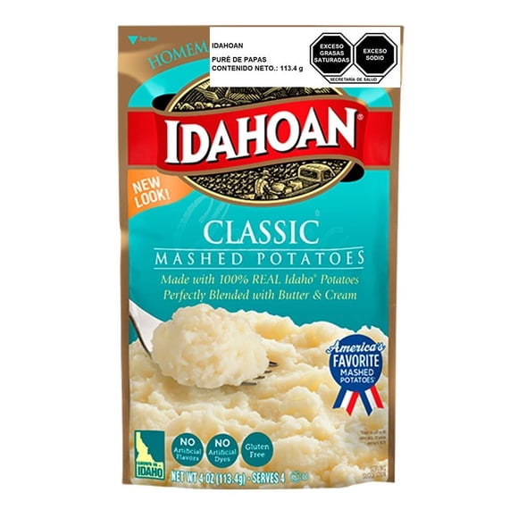 Puré de papa Idahoan deshidratado classic mashed 113.4 g