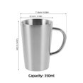 thumbnail image 2 of WEUVEB Taza De Acero Inoxidable Con Doble Pared Y Asa Para Café Y Bebidas Frías O, 2 of 8