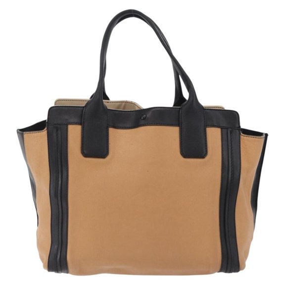 Pre-Owned Chloe Alison East West Leather Beige Leather Tote Bag Bag