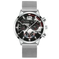 thumbnail image 2 of SUSHNAG Men'S Business Watch Fashion Sport Men'S Stainless Case Quartz Analog Wrist Watch, 2 of 9