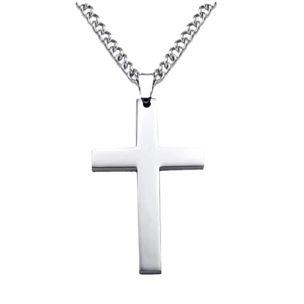 Café mil millones de joyas Europa y los Estados Unidos collar de acero inoxidable cruz para hombre colgante de acero de titanio accesorios de joyería