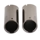 thumbnail image 4 of 2x escapes deslizantes de corte inclinado resonante Sharpla material acero inoxidable para F10 F18 2012 negro Tubo de escape, 4 of 7