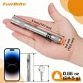 thumbnail image 2 of EverBrite 4-Pack Pen Flashlights, 100 Lumen LED Pocket Lights with Clip, Batteries Included, Compact Aluminum Flashlight for Mechanic, Camping, Emergency, Gray, 2 of 8