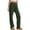 Dark Green, variant on Straight Cargo Pants for Men and Women Rayon Fabric Pocketed No Stretch Durable Versatile Casual Utility Trousers