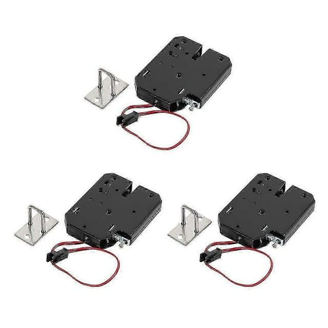 3x 12v 2a Elektrisk Magnetisk Lås 150kg/330lb Säkerhetslås Hållkraft Elektromagnetisk Dörrkontroll S db
