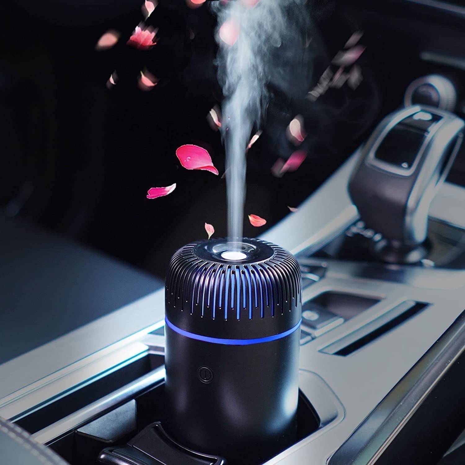 Car Diffuser Humidifier Aromatherapy Essential Oil Diffuser USB Cool Mist Mini Portable Diffuser for Car Home Office Bedroom Black
