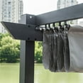 thumbnail image 3 of ALEKO DIY 9 x 9 Aluminum Grape Trellis Pergola Canopy Gazebo Gray Color, 3 of 5