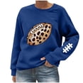 thumbnail image 2 of Sweatshirts for Women Oversized Crewneck Baseball Printed Drop Shoulder Hoodless Sweatshirt Casual Game Day Print Round Neck Lightweight Comfy Sweatshirts, 2 of 4