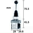 thumbnail image 1 of Bgsha 1PC Rocker Joystick Controller Self-resetting Rotary Cross Toggle Switch 2NO/4NO, 1 of 4