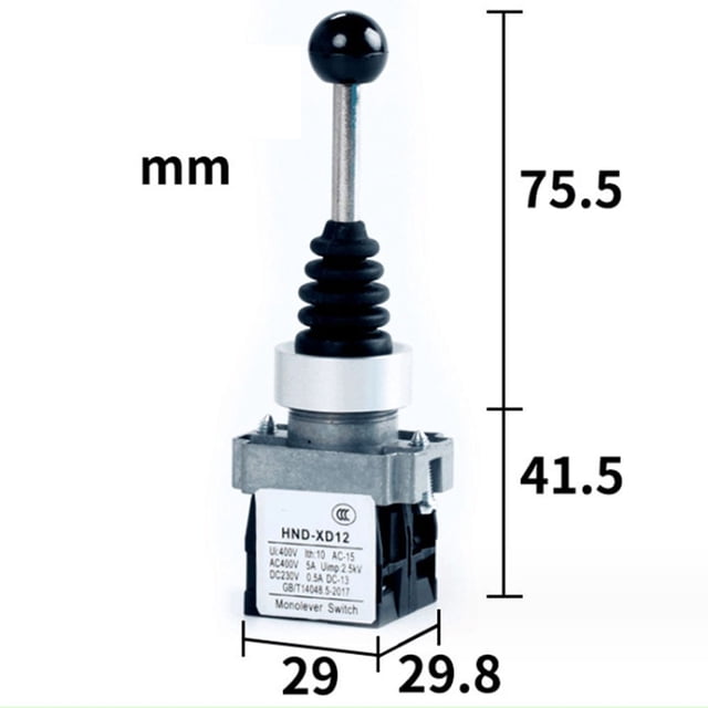 Bgsha 1PC Rocker Joystick Controller Self-resetting Rotary Cross Toggle Switch 2NO/4NO