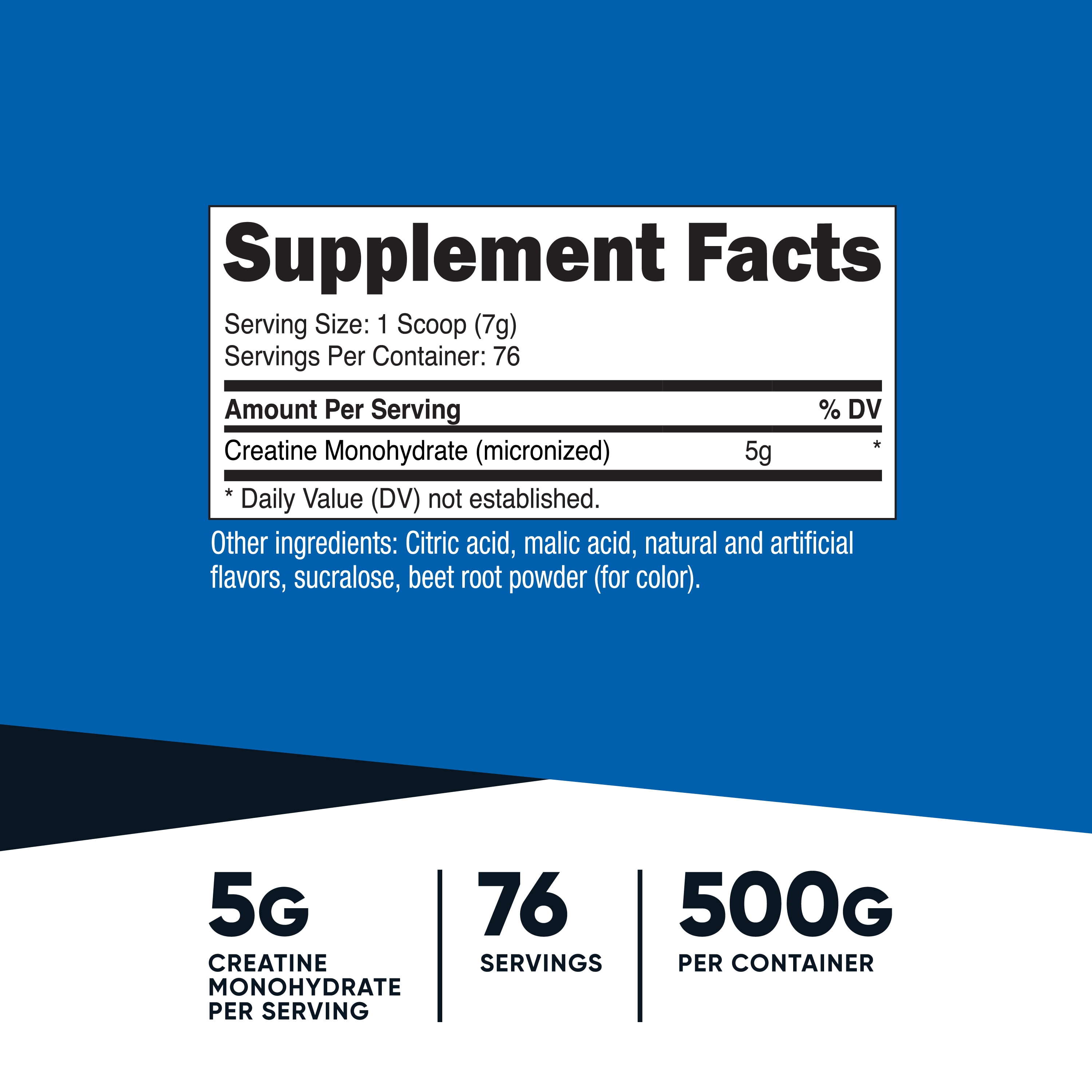 Nutricost Creatine Monohydrate Powder (500 Grams) (Fruit Punch) Supplement