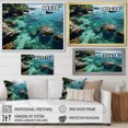 thumbnail image 5 of Designart "Unveiling Tropical Paradise Aerial Coral Beaches I" Extra Large Coastal Framed Wall Art - Coastal Coral Coastal Beach Entryway Framed Wall Art Print, 5 of 7