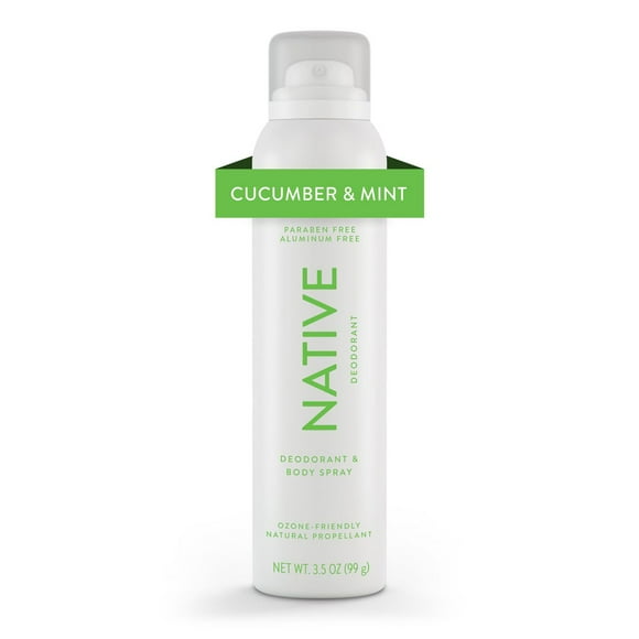 Native Aerosol-Free Spray Deodorant, Cucumber & Mint, 99g