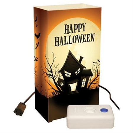 Luminarias Haunted House Electric Luminaria Kit with LumaBases (Set of 10)