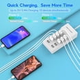 thumbnail image 3 of 10-Ports USB Charging Station for Multiple Devices USB Wall Charger Power Hub, 3 of 7