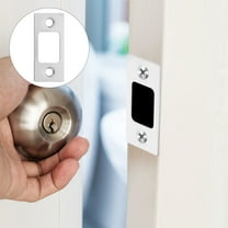NICERIO 2Pcs Door Reinforcement Kits with Stainless Steel Plates for Door Security