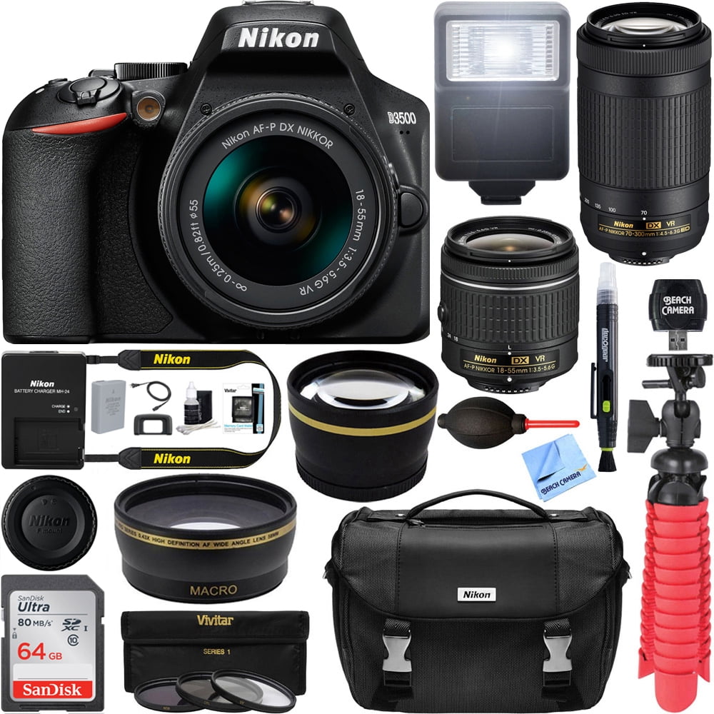 Nikon D3500 24.2MP Digital SLR Camera with AF-P DX 18-55mm ...