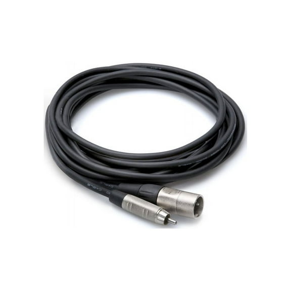 Hosa Pro HRX-015 RCA to XLR Male Unbalanced Interconnect Cable 15 foot